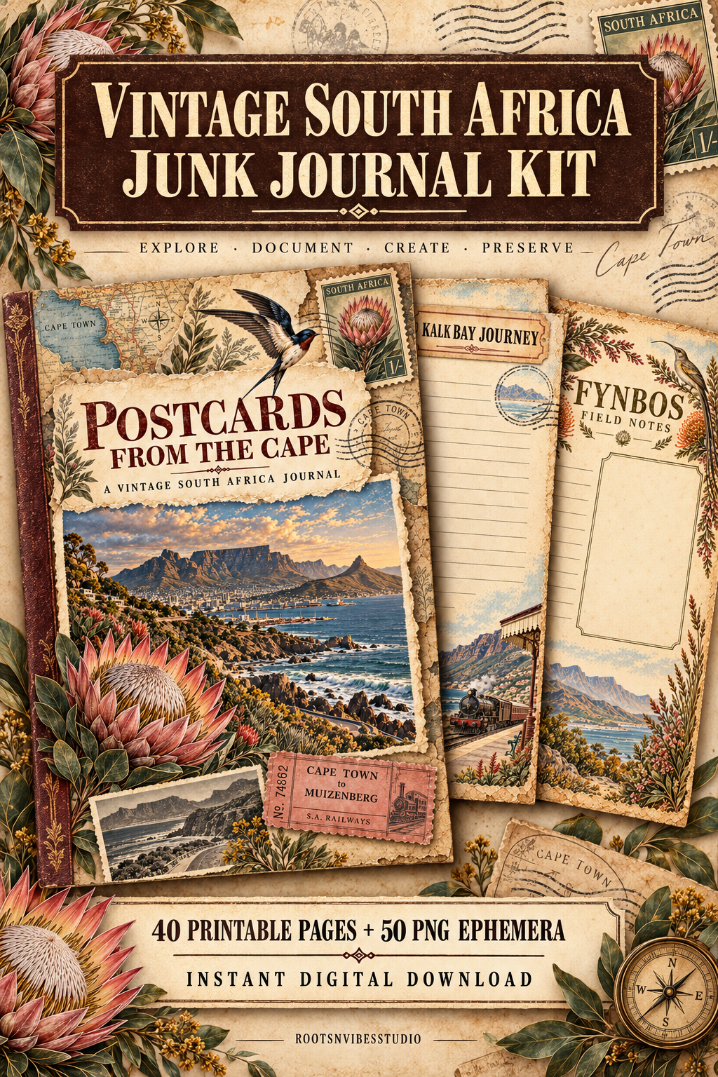 South Africa Junk Journal Kit — collection preview